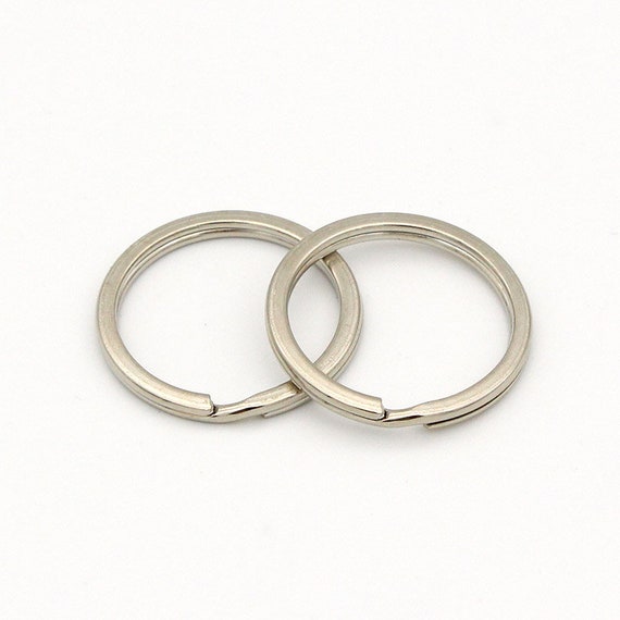 10pcs/20pcs wholesale key ring 30mm Round Flat Split Key Ring Etsy