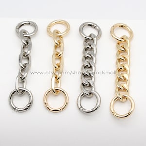 Purse chain extender 14mm Aluminum bag strap extender for Women purse strap Crossbody strap