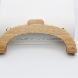 Wooden bag frame 20cm Purse frame DIY bag making