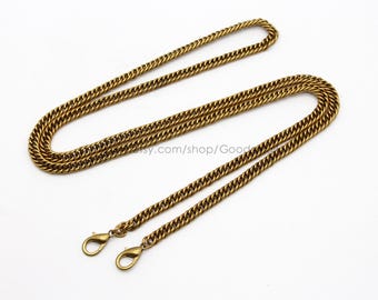 7mm Antikgoldfarbene Geldbörse Kette Taschenkette Handtasche Kette