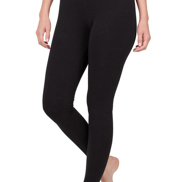 Premium Microfiber Leggings - Ultra-Soft Full-Length Pants for Everyday Comfort