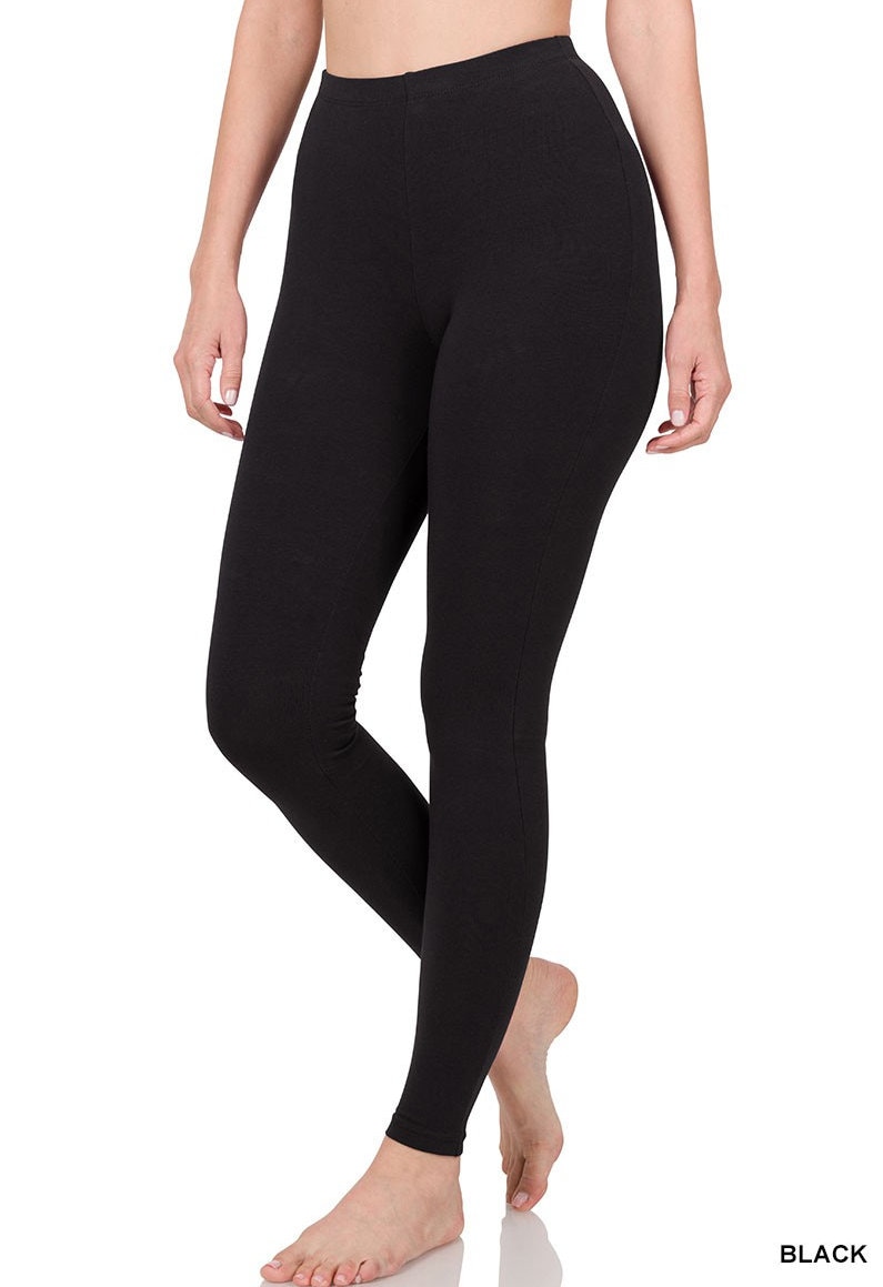 Premium Microfiber Leggings Ultra-soft Full-length Pants for