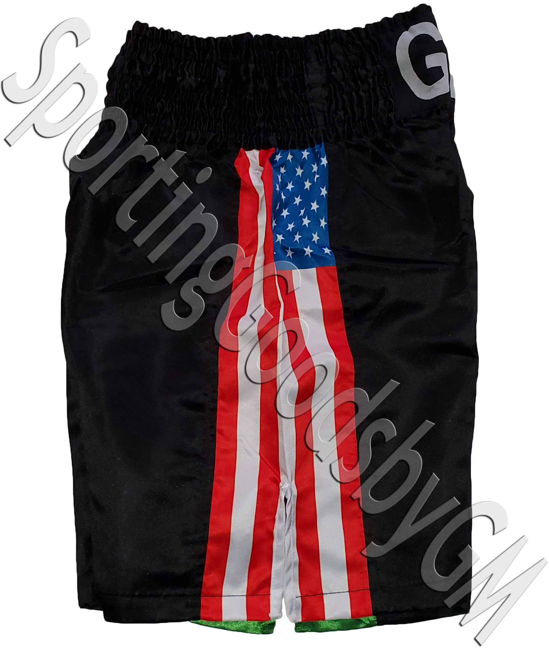 US Flag Black Fabric With White Elastic Boxing Boxing - Etsy UK