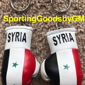 Mini Boxing Gloves Syria, Syria with Key Chain, Syria Key Chains Red with Key Chain BMW with White Key Chain & USA with Key Chain SYRIA KEYCIAN