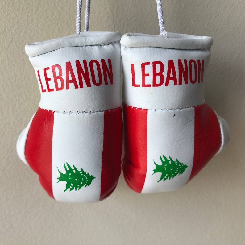 Lebanon flag Mini Boxing Gloves & Mini Boxing Gloves with Key Etsy