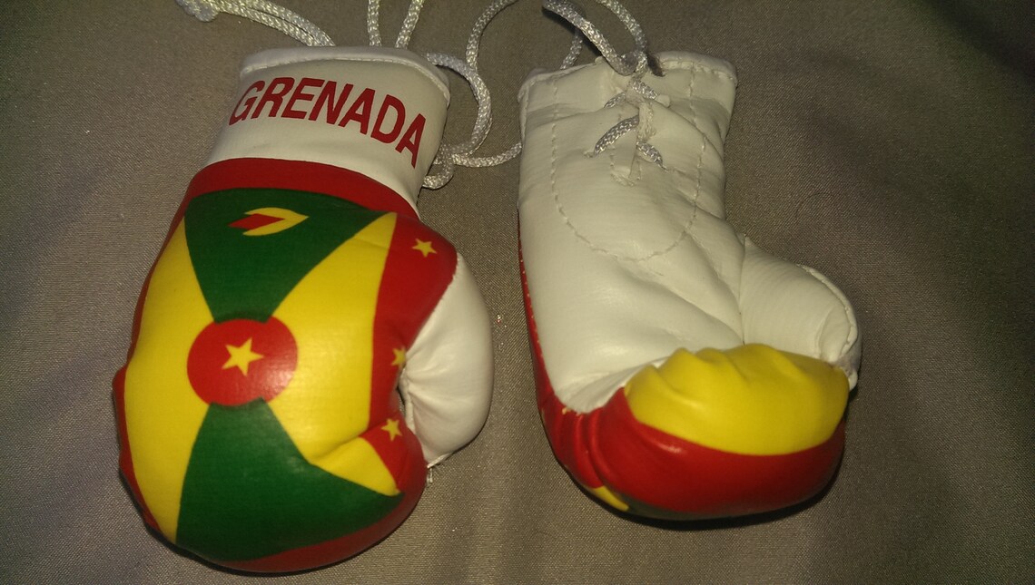 Grenada Flag Mini Boxing gloves Novelties Souvenir Cars Etsy