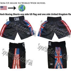 VS/UK vlag boksen Trunks boksen shorts Martial Arts opleiding fitness, boksen training, fitness MMA worstelen Running Sport shorts Trunks