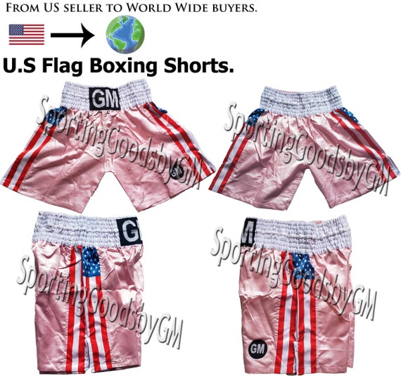 US//Philippines Flag Boxing Trunks Boxing Shorts Martial Arts Training Fitness