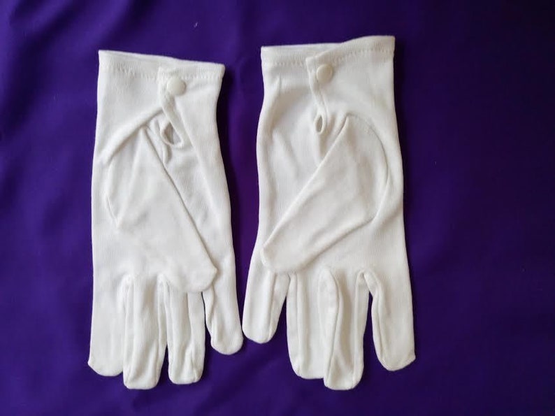 White 100 Cotton Formal Tuxedo Gloves Band Gloves Guard of Etsy