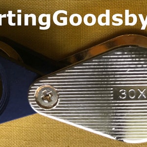 Explore Details with Pocket Magnifying Glass 30X Power | Golden Steel Body, Gem Coated Lens, Ideal for Home, Work, and Hobbies!