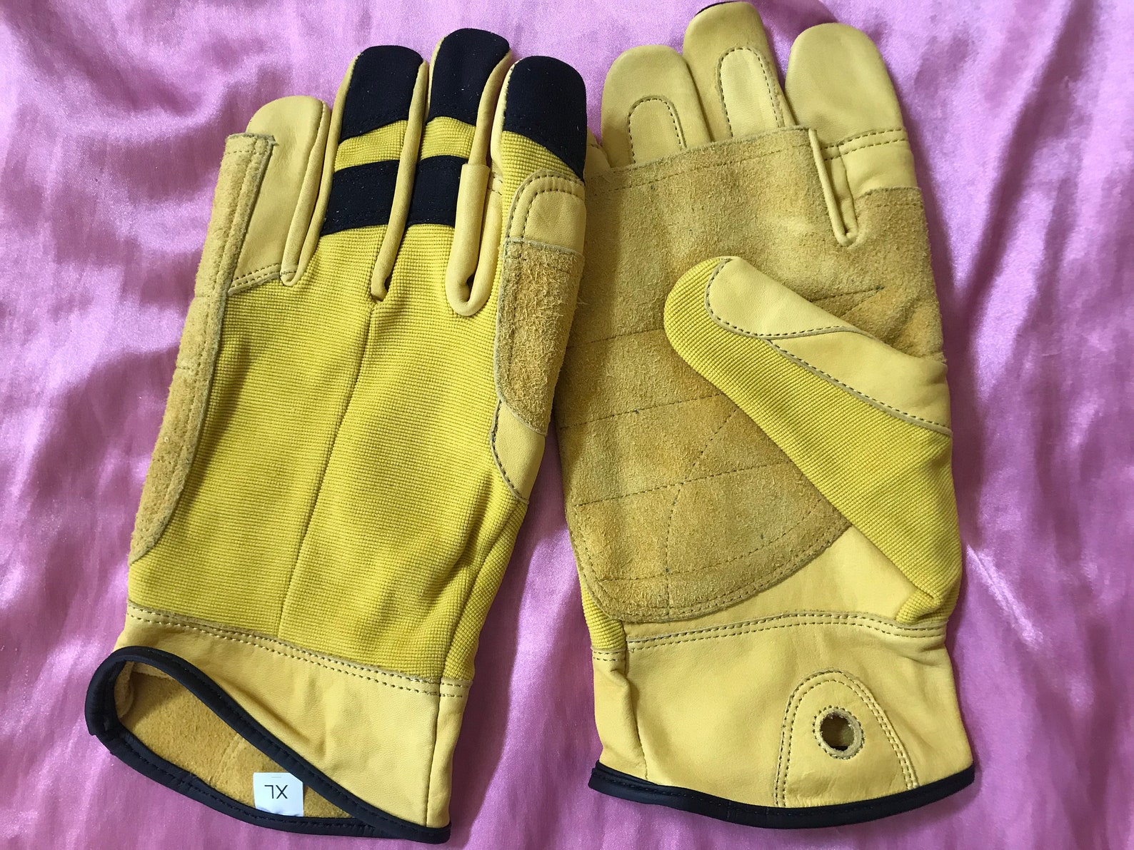 Yellow and Black Fast Rope Gloves Tactical Fast Rope Gloves & Black and