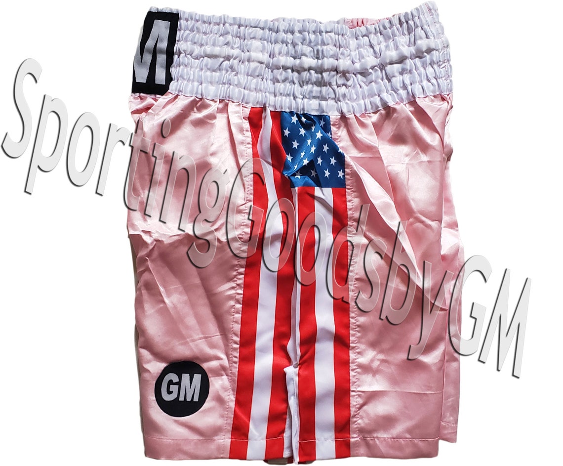 USA Flag Boxing Trunks Boxing Shorts Martial Arts Training - Etsy