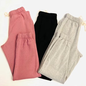 Read to Ship. Cotton Women Sweatpants With Pockets and Elastic Waist. Jogging  Pants in Beige Sand Colour. Comfy Loungewear Trousers 