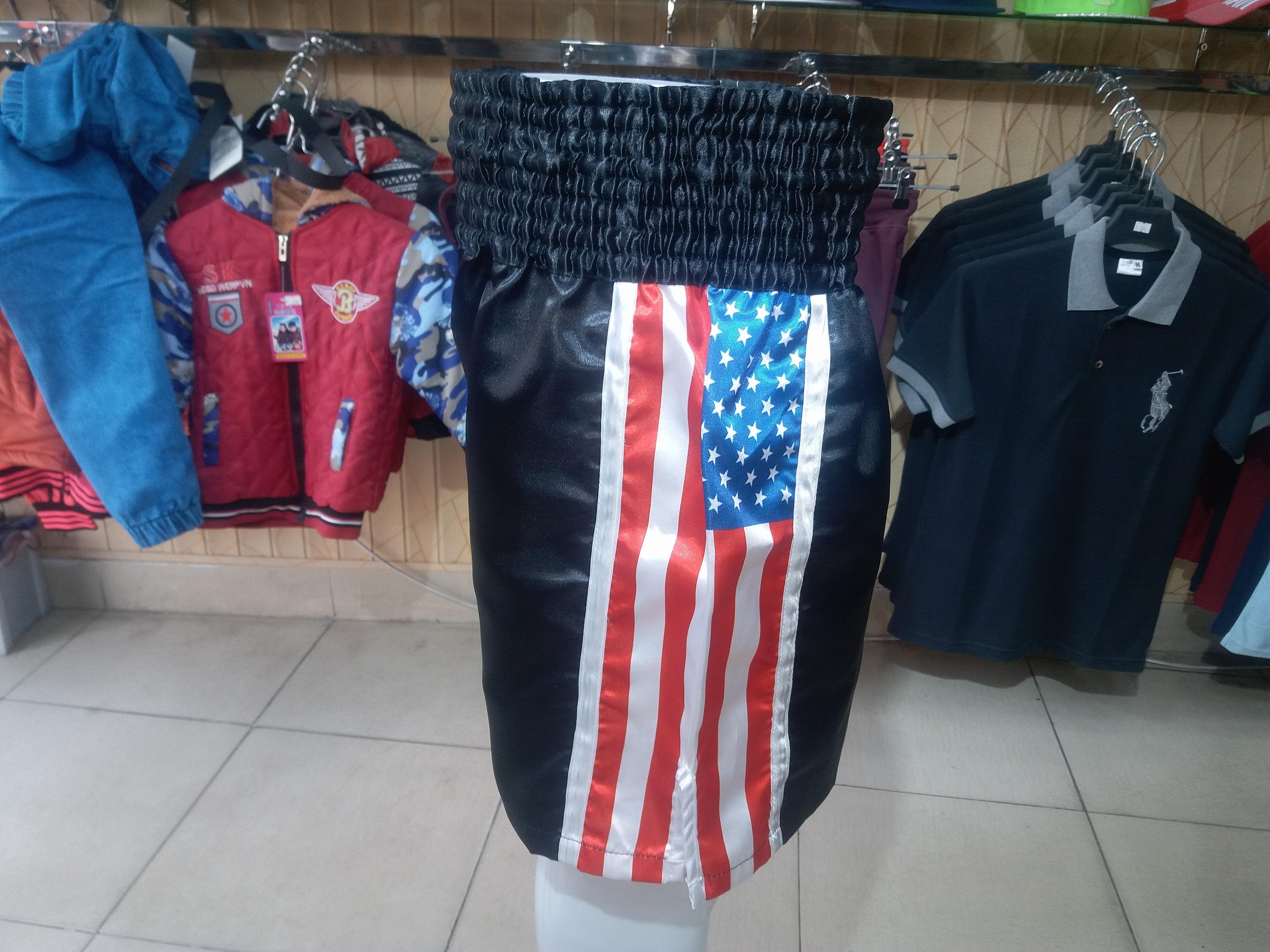 USA Flag Boxing Shorts, Professional Boxing Shorts, USA Boxing Training  Shorts, Athletic Fitness, Boxing MMA, Martial Art Grappling Sports 