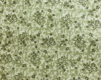 3yds Green on Green Calico Fabric