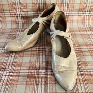 Antique Tan Mary Jane Shoes