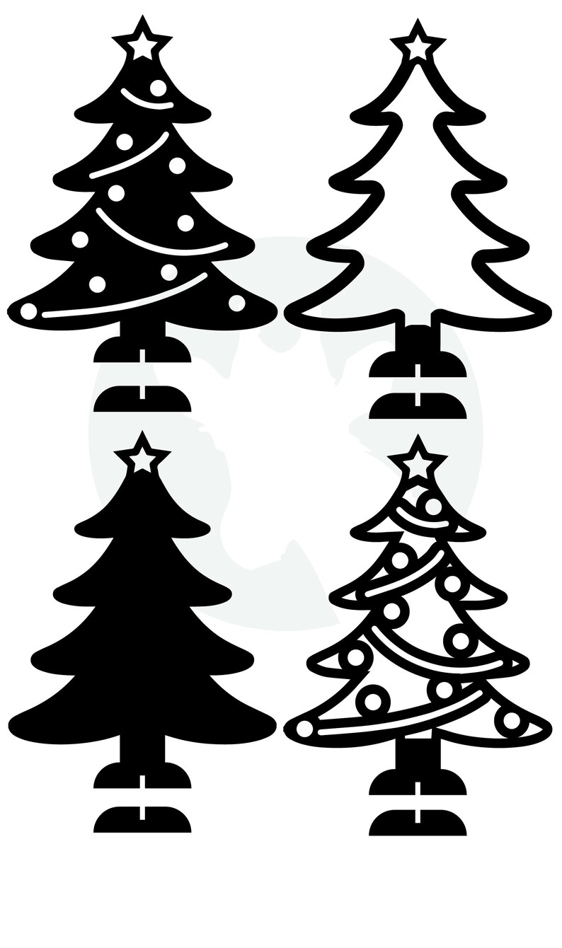 Christmas tree cnc router files christmas tree laser cut files etsy