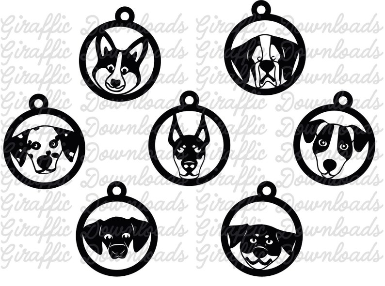 Download Dog Key Chain template SVG CNC files for wood Laser Cut ...