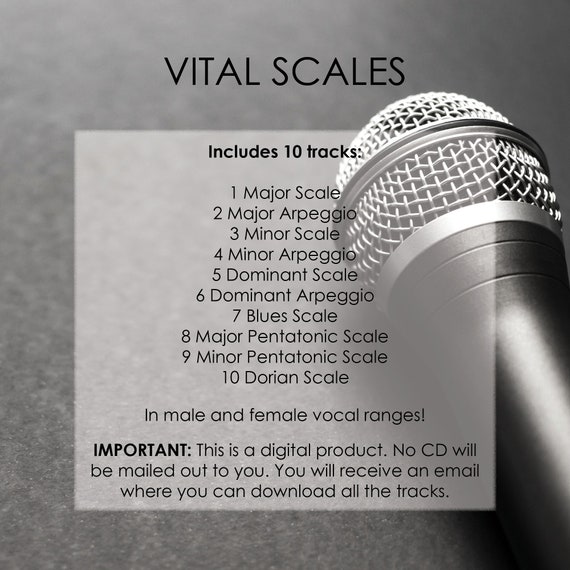 Vital Scales Learn To Sing The 10 Most Common Scales And - Etsy.