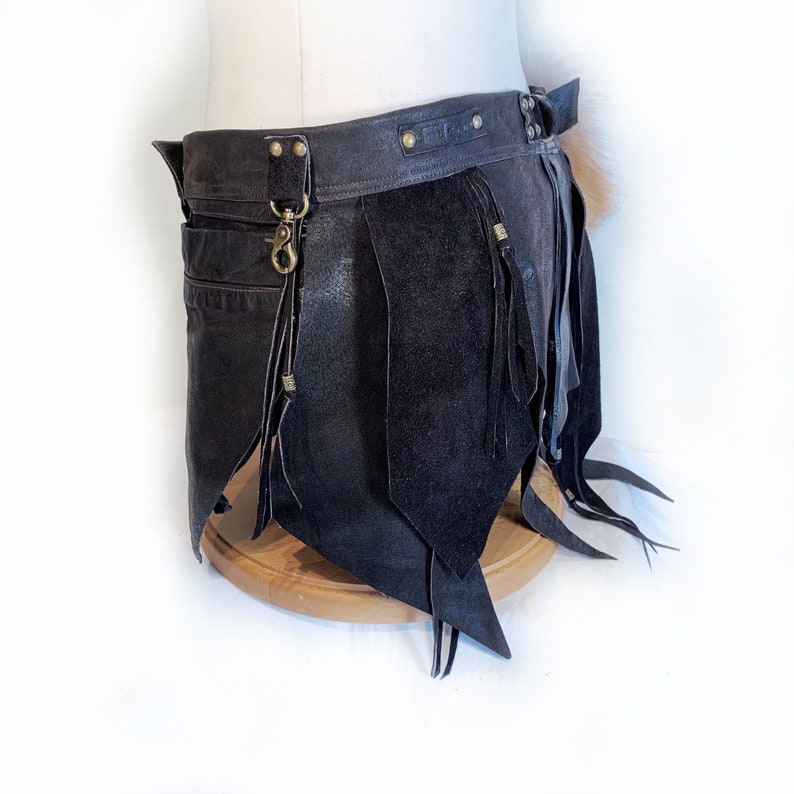 HEDDA Pocket-Belt Festival-Wear Burning man-Style Steampunk-Accessories Rave Tribal-Fushion Boho-Chic Alternative Natural-Materials Recycled