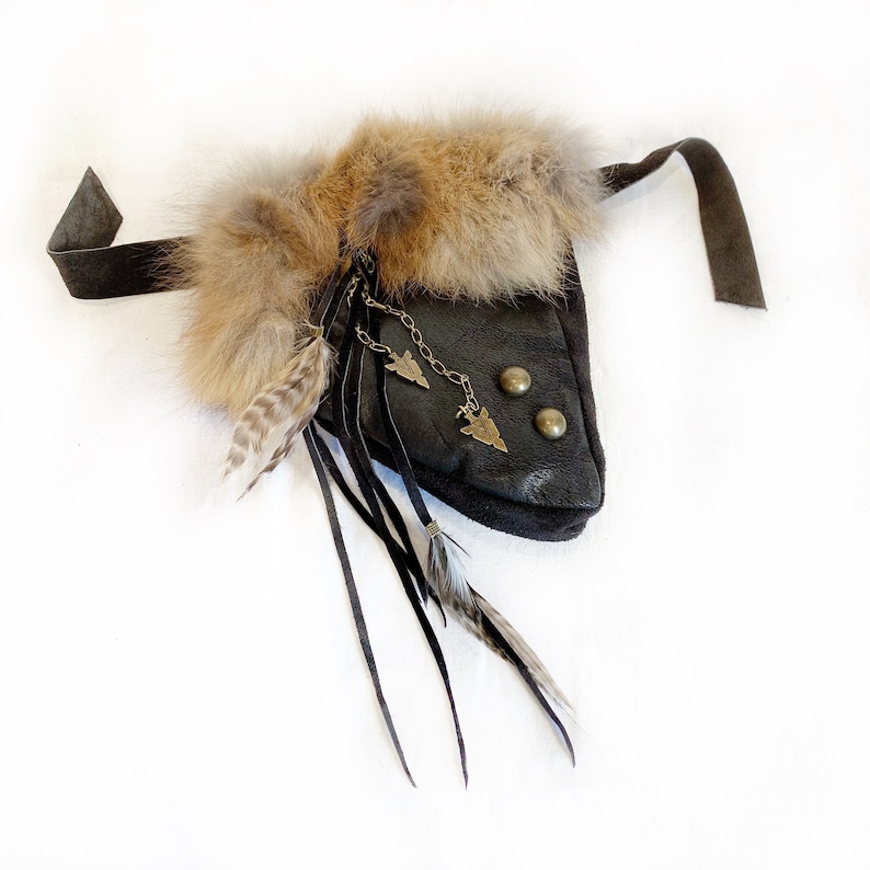HEDDA Pocket-Belt Festival-Wear Burning man-Style Steampunk-Accessories Rave Tribal-Fushion Boho-Chic Alternative Natural-Materials Recycled