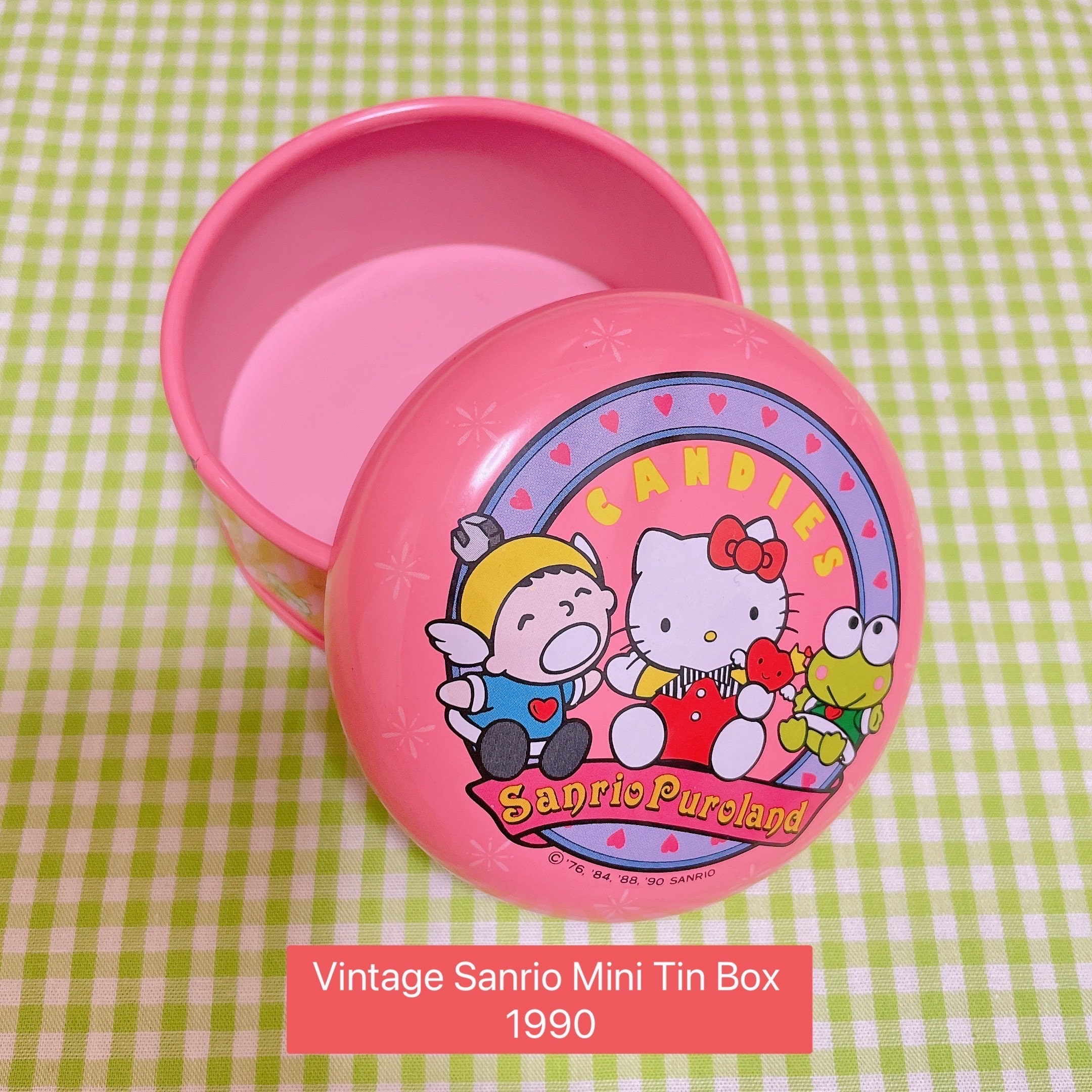 Vintage '90s Sanrio Characters Puroland Mini Tin Candy Box