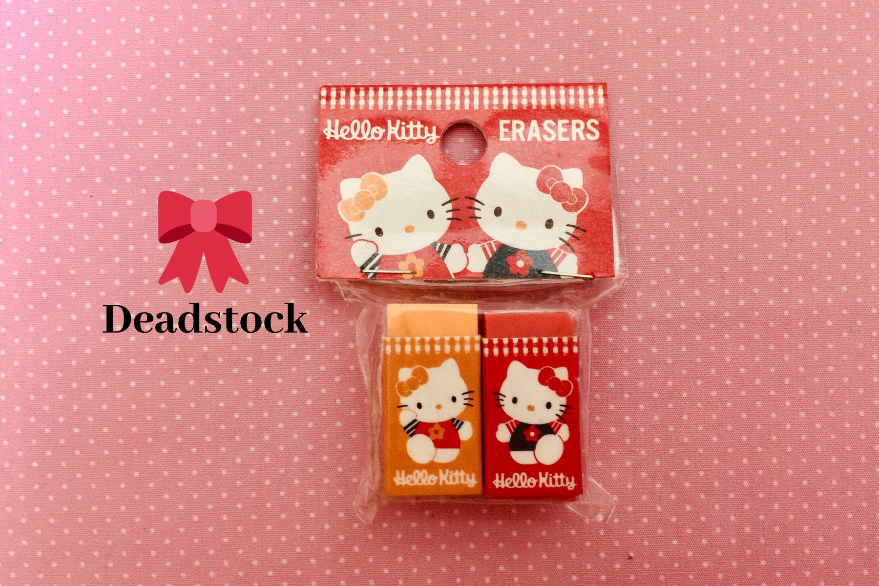 Vintage Hello Kitty Eraser 90s Retro Sanrio Stationery Cute Etsy