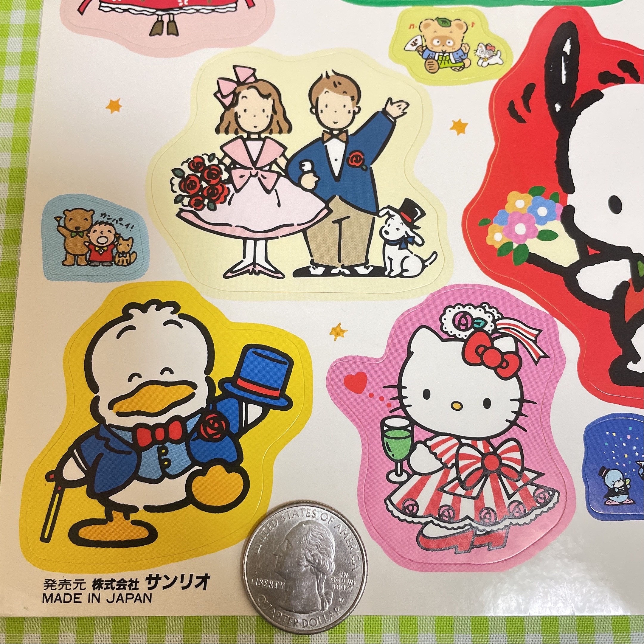 SANRIO スタンプ景品　レア　 ヴィンテージ Vintage Sanrio Characters Novelty Stickers Sanrio Stationery