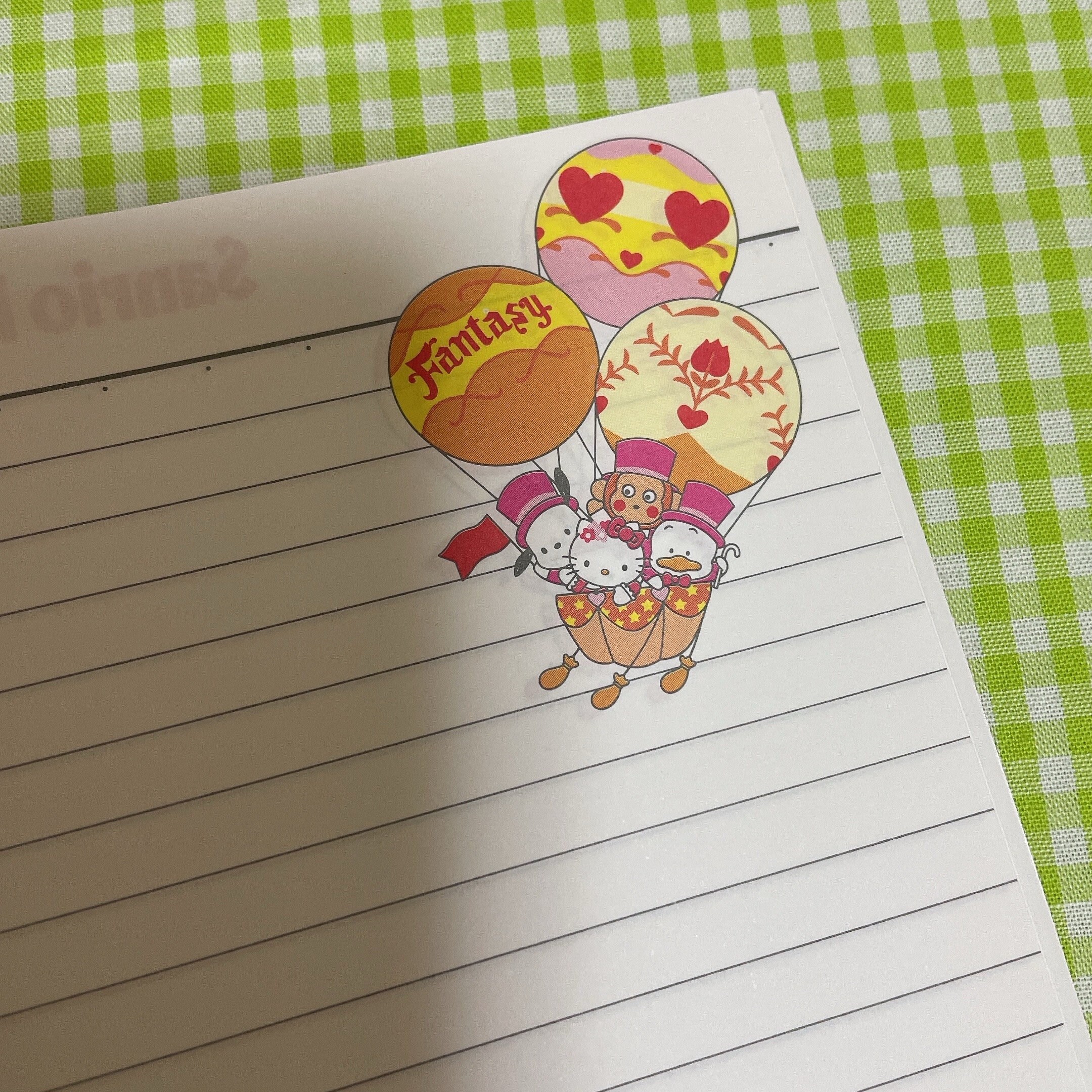 90年代のヴィンテージサンリオキャラクターズピューロランドノート