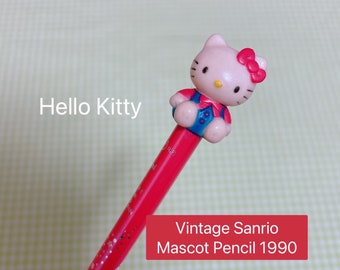 Vintage '90s Sanrio Character Hello Kitty Mascot Pencil - Etsy