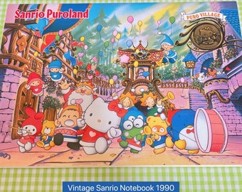 90年代のヴィンテージサンリオキャラクターズピューロランドノート