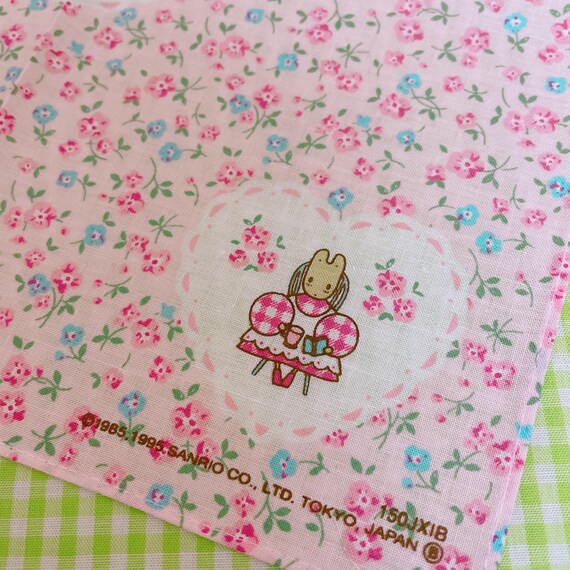 90年代ヴィンテージ サンリオ マロンクリーム ハンカチ | 花柄コットン