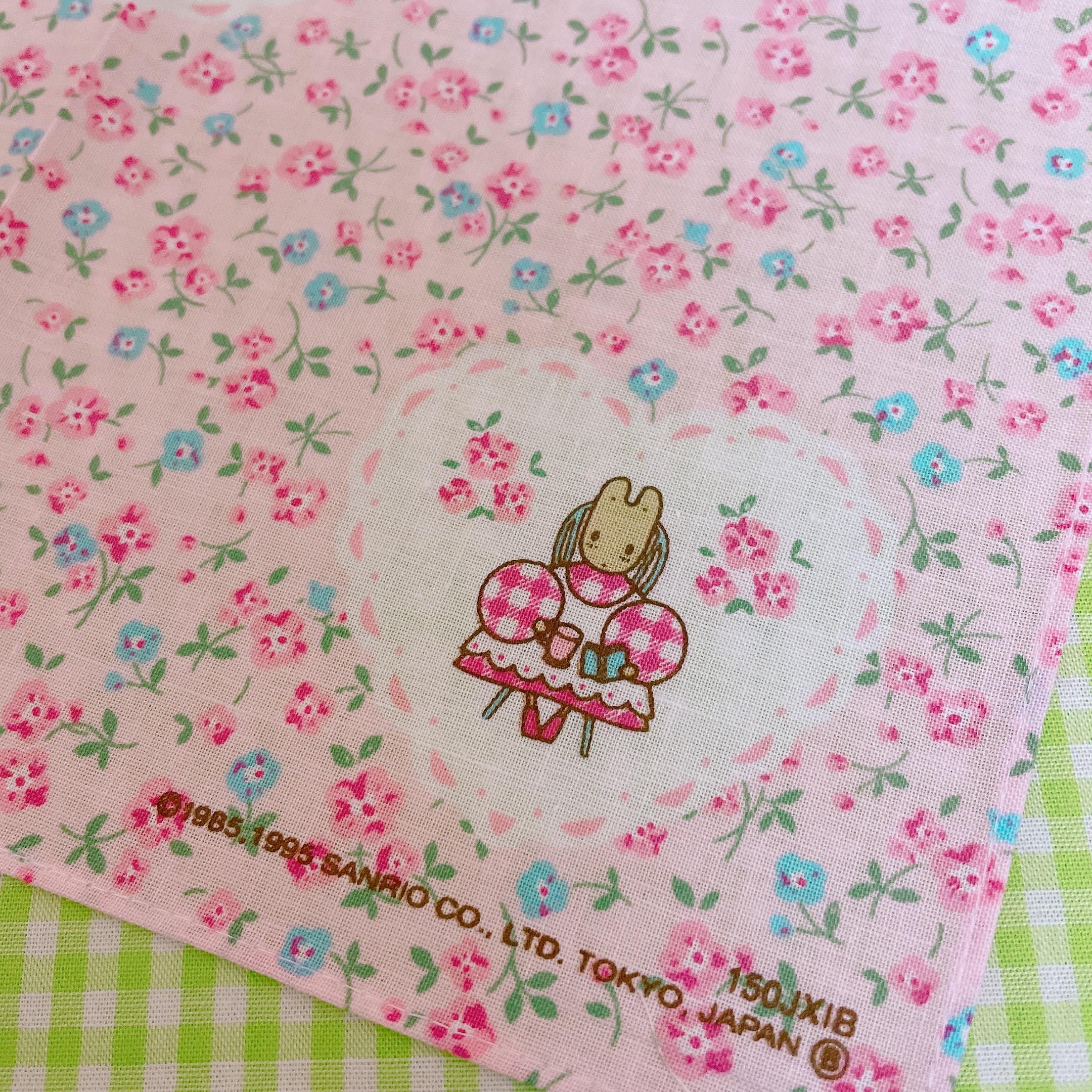 90年代ヴィンテージ サンリオ マロンクリーム ハンカチ | 花柄コットン