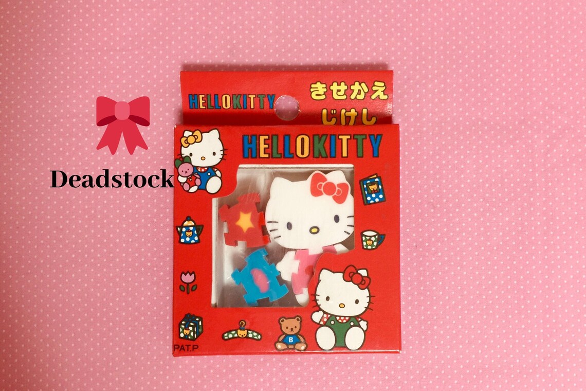 Vintage Hello Kitty Eraser Retro Sanrio Erasers Kawaii Etsy