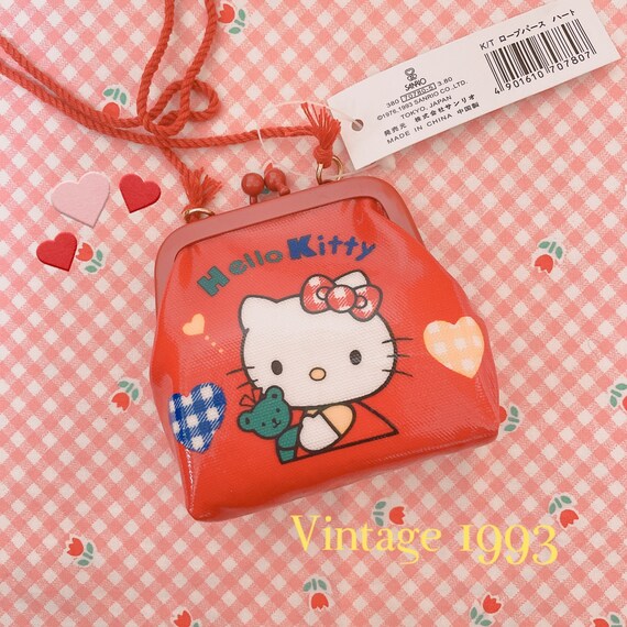 Vintage Hello Kitty Coin Purse Old Sanrio Hello Kitty Wallet Etsy