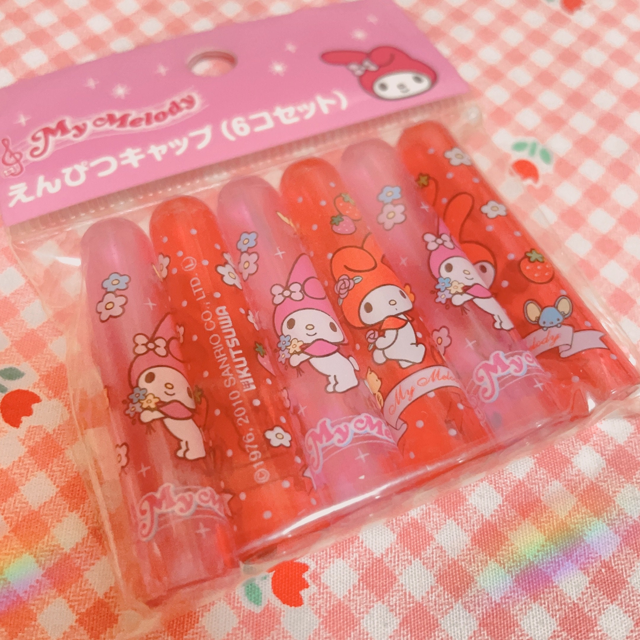 11-in-1] Sanrio My Melody & Kuromi Pencil Topper Cap Stationery