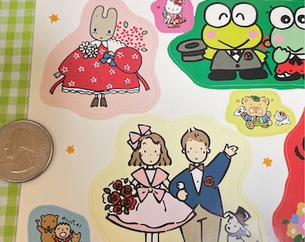 SANRIO スタンプ景品　レア　 ヴィンテージ Vintage Sanrio Characters Novelty Stickers Sanrio Stationery