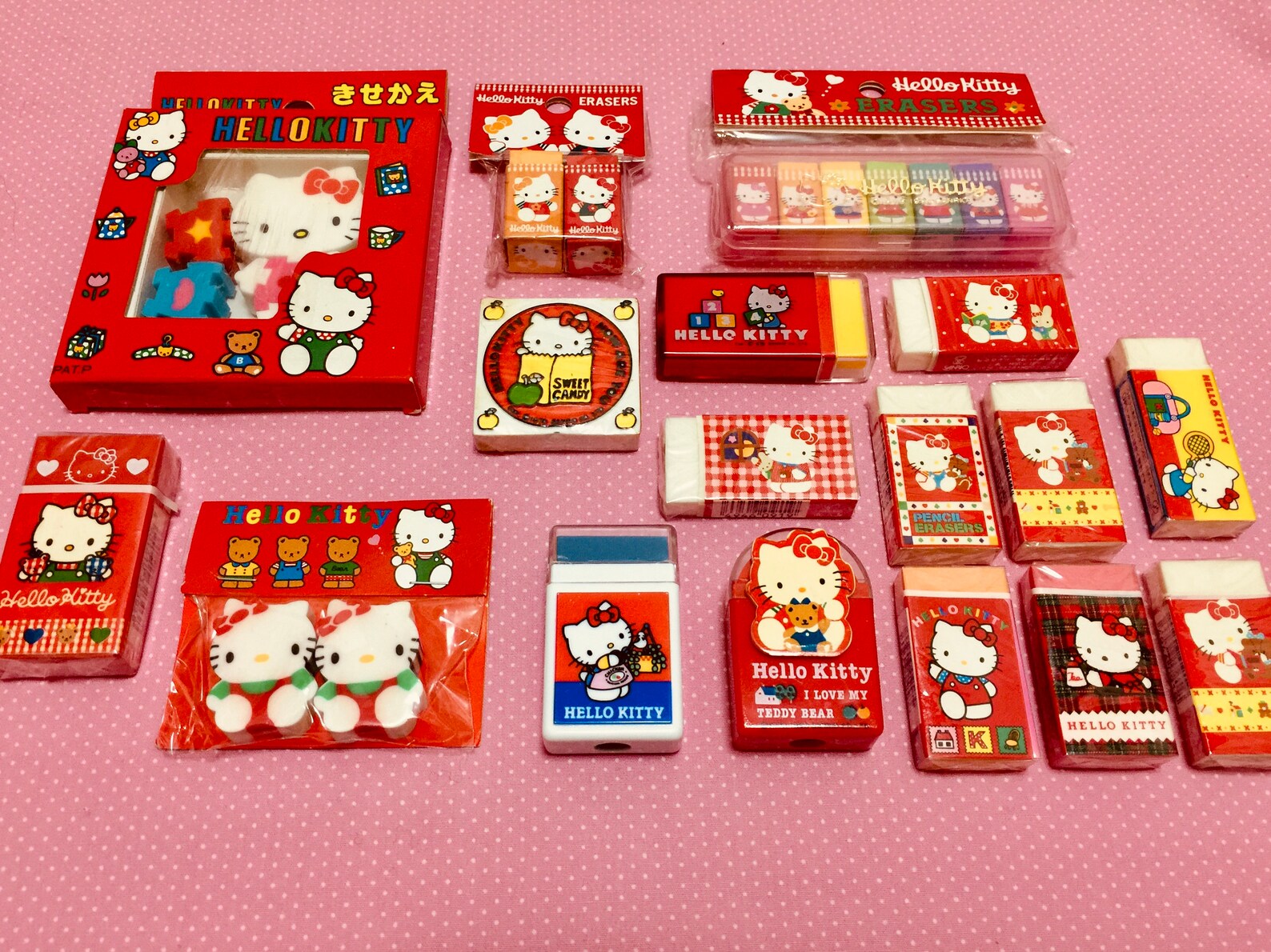 Vintage Hello Kitty Eraser 90s Retro Sanrio Stationery Cute Etsy
