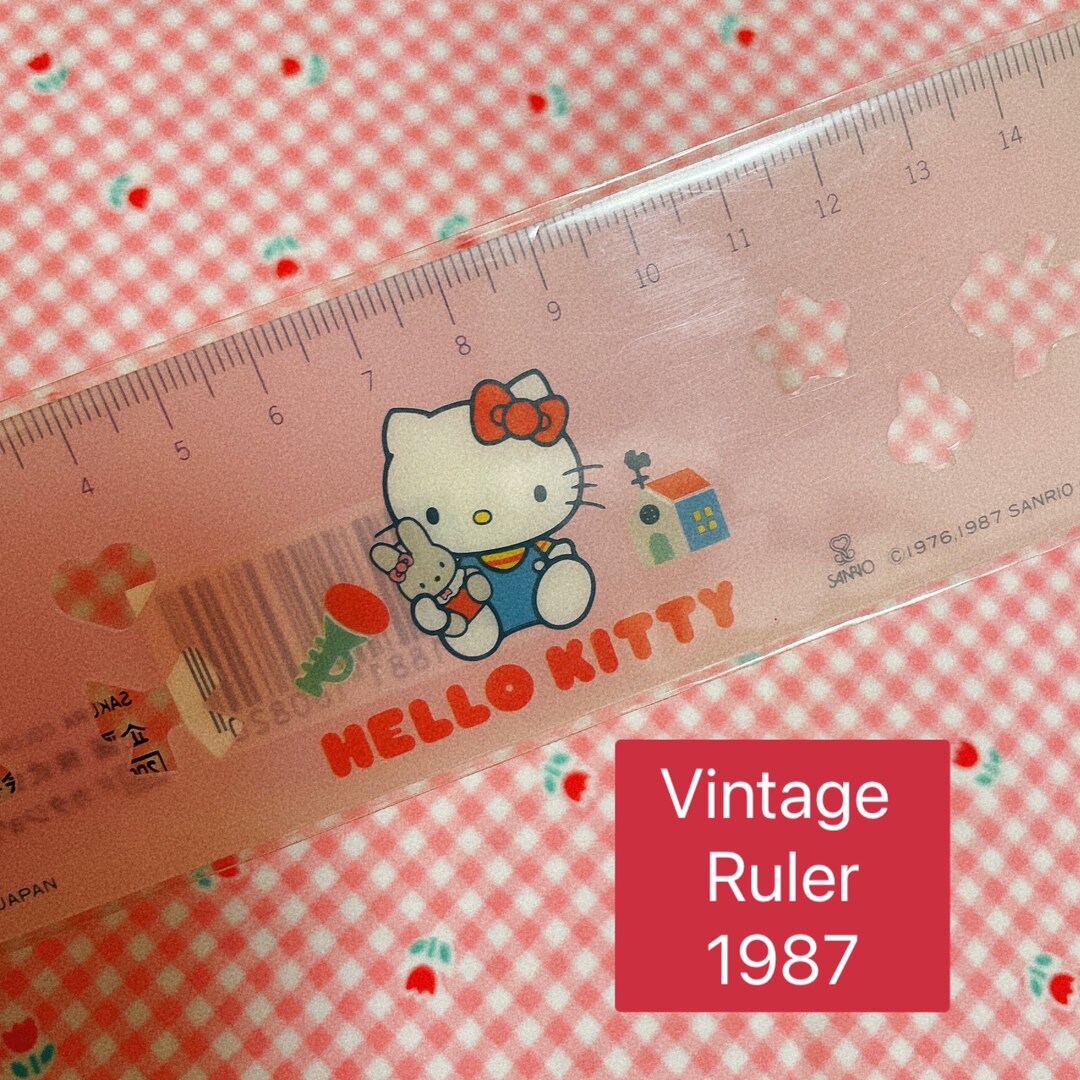 Hello Kitty Ruler Designs Vintage Sanrio Hello Kitty School Ruler '80s | Old Sanrio Stationery ...