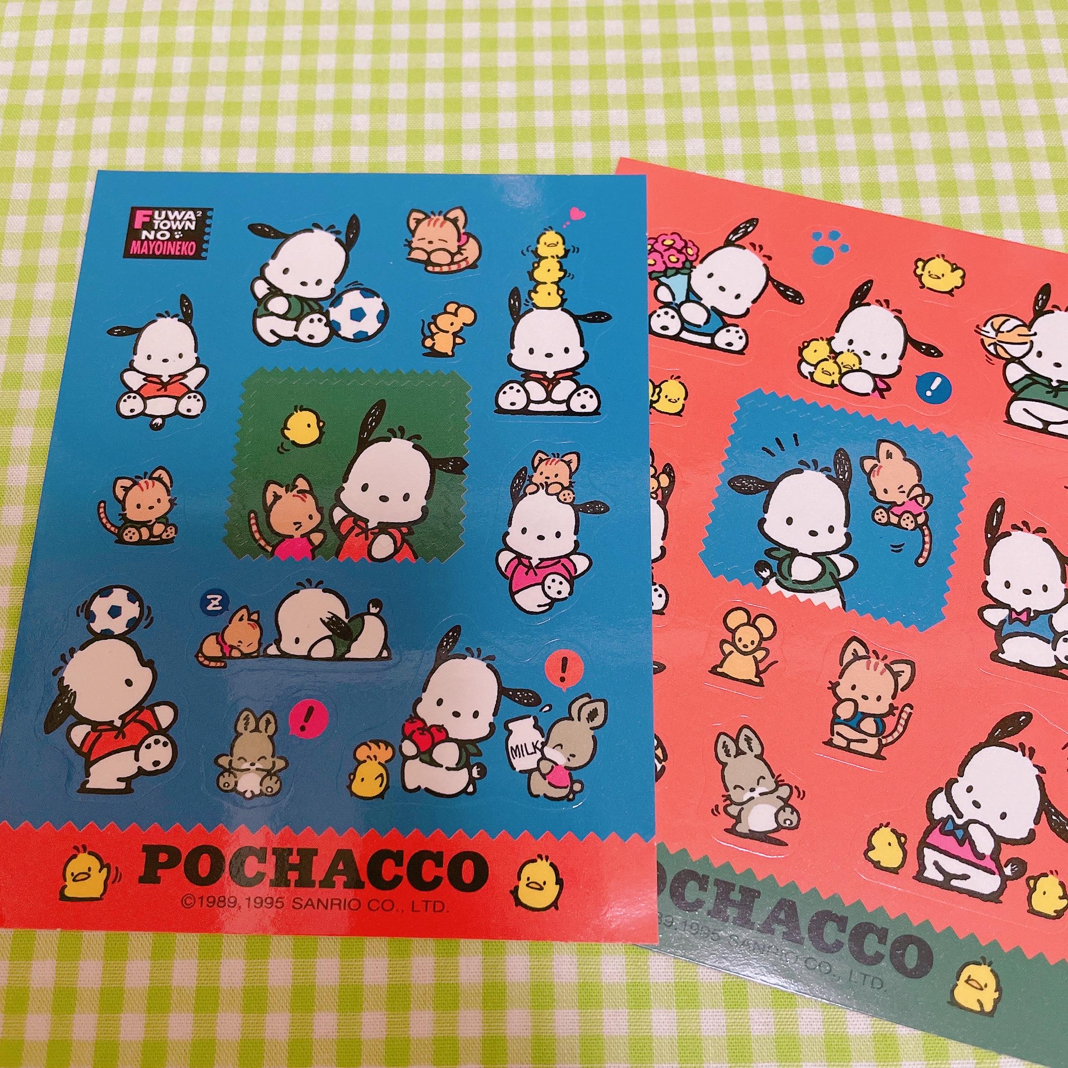 Vintage '90s Sanrio Dog Character Pochacco Sticker Sheet Set - Etsy