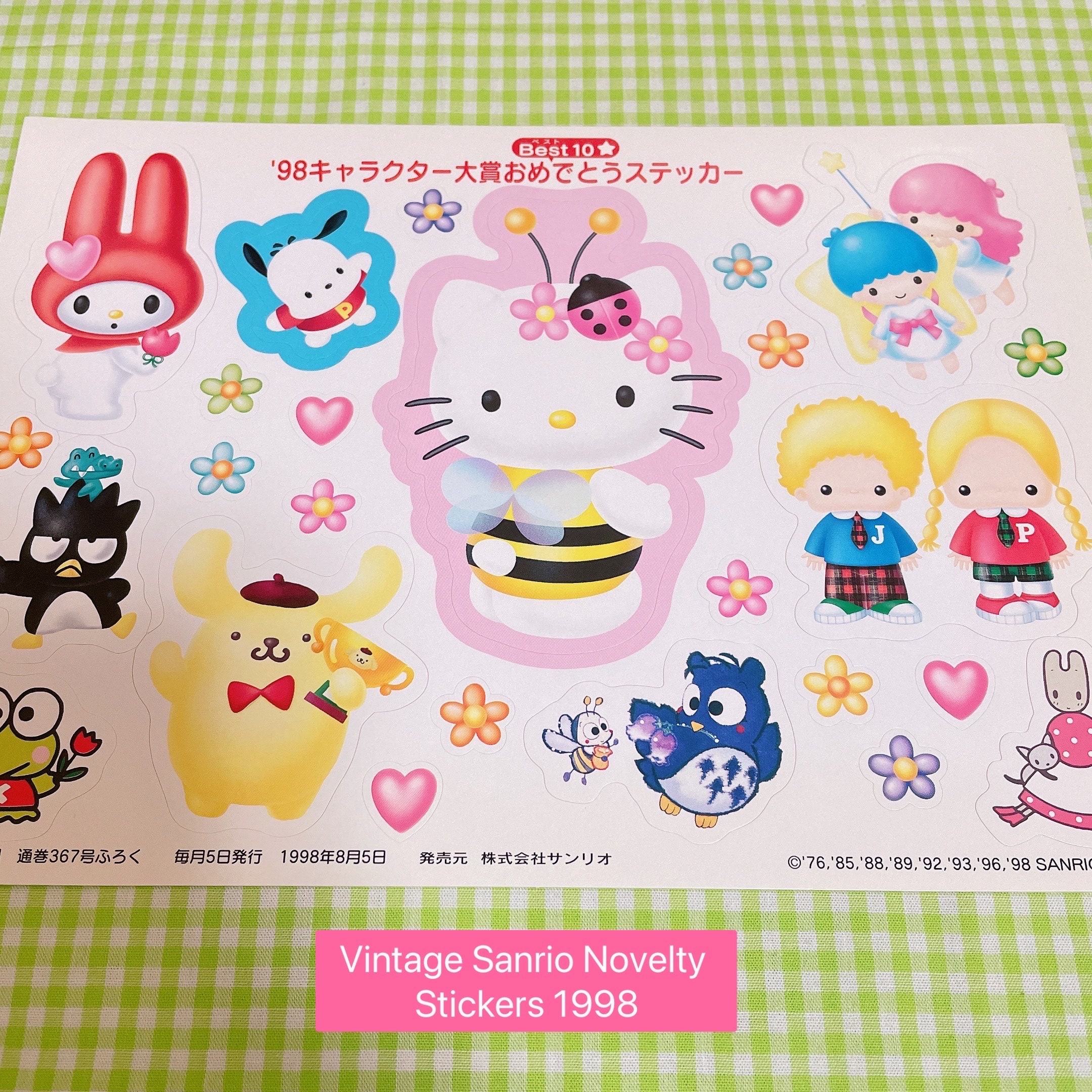 SANRIO スタンプ景品　レア　 ヴィンテージ Vintage Sanrio Characters Novelty Stickers Vintage Sanrio