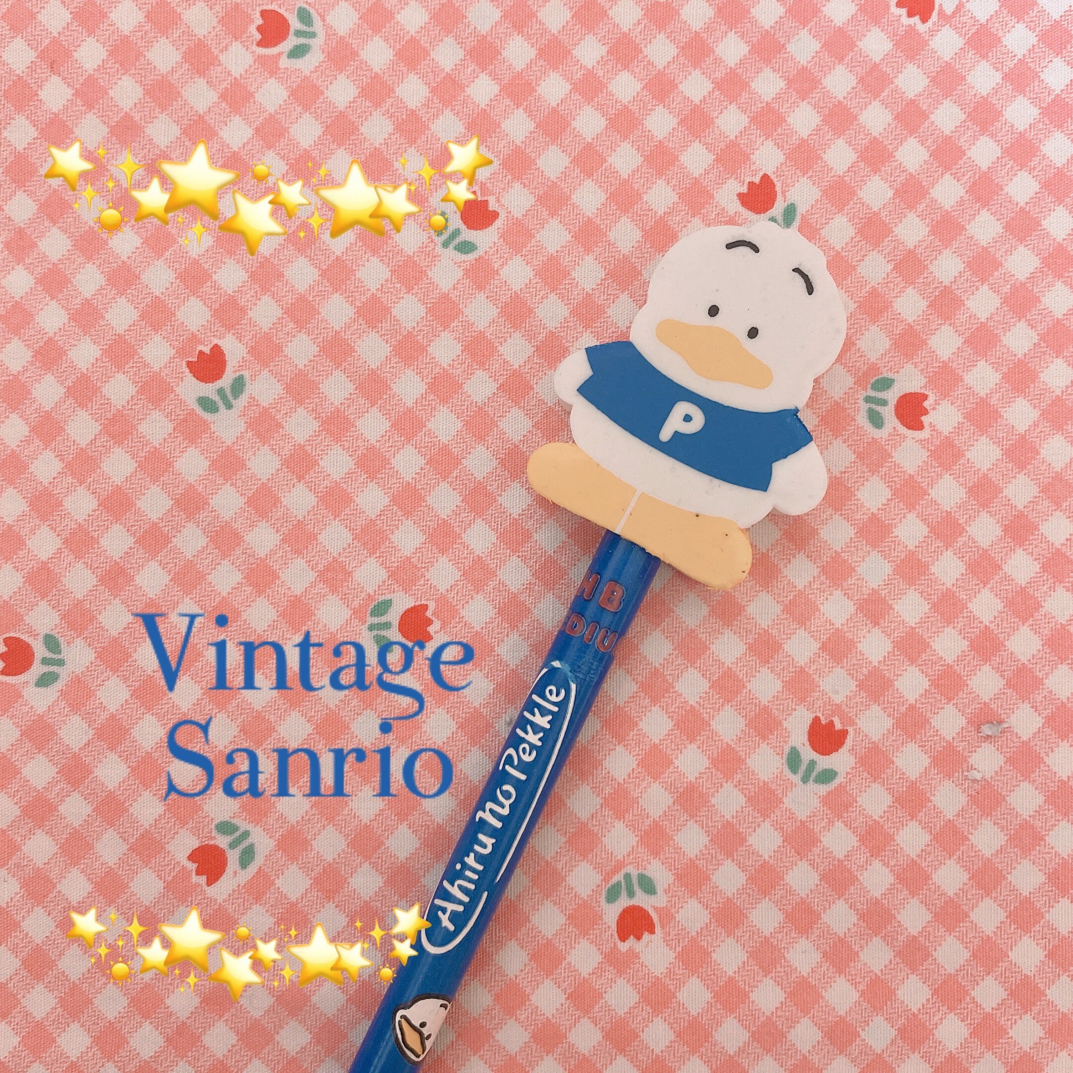 ❤️ Hello Kitty Pen Mechanical Pencil Topper Charm Vintage Sanrio Smiles  Mascot