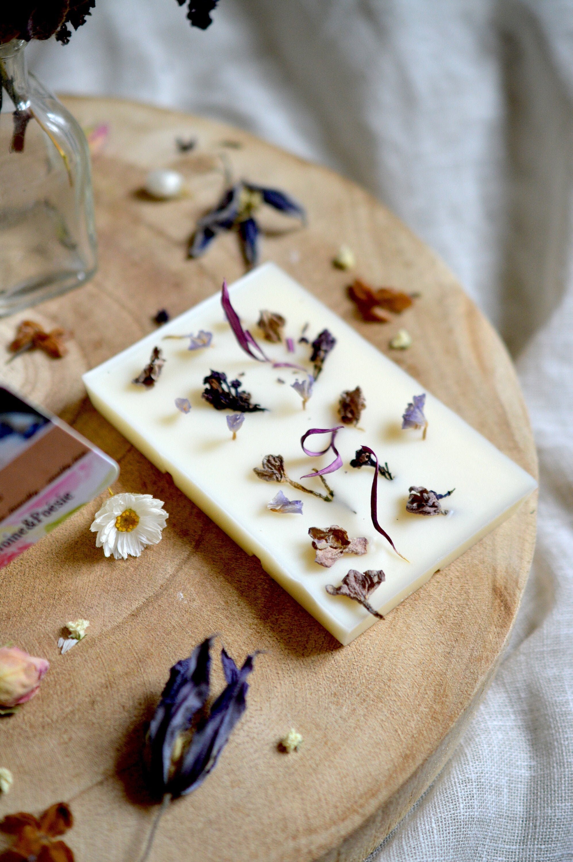 Lilas Tablette de Cire Fleurie Fraîche Captivante Fondants Colza Pour Brûle-Parfum Pivoine et Poésie