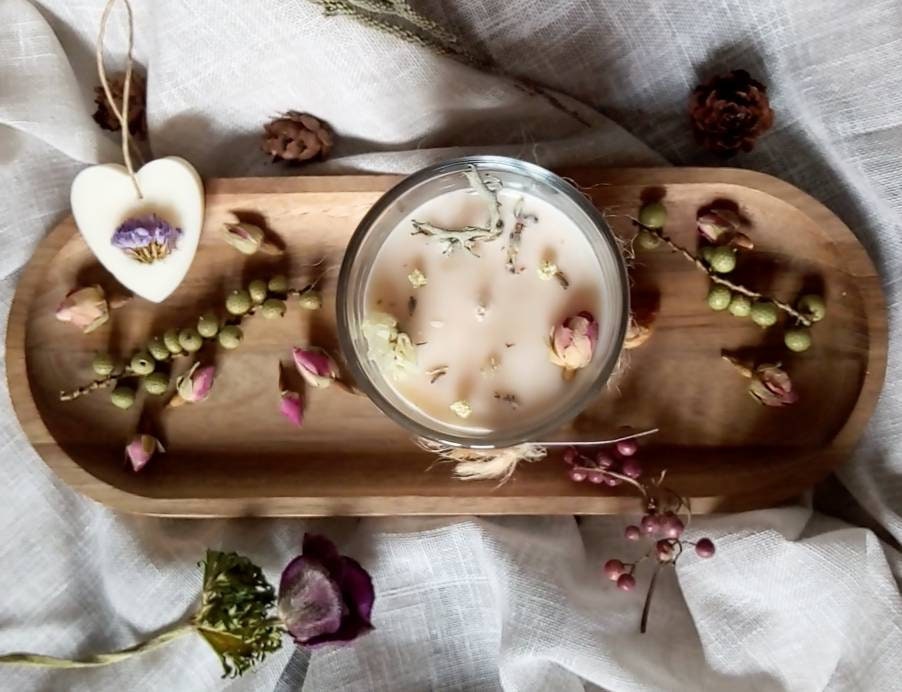 Vanille Patchouli Bougie Fleurie Écologique Huile Essentielle de Patchouli Naturel Vanille Grasse Ci