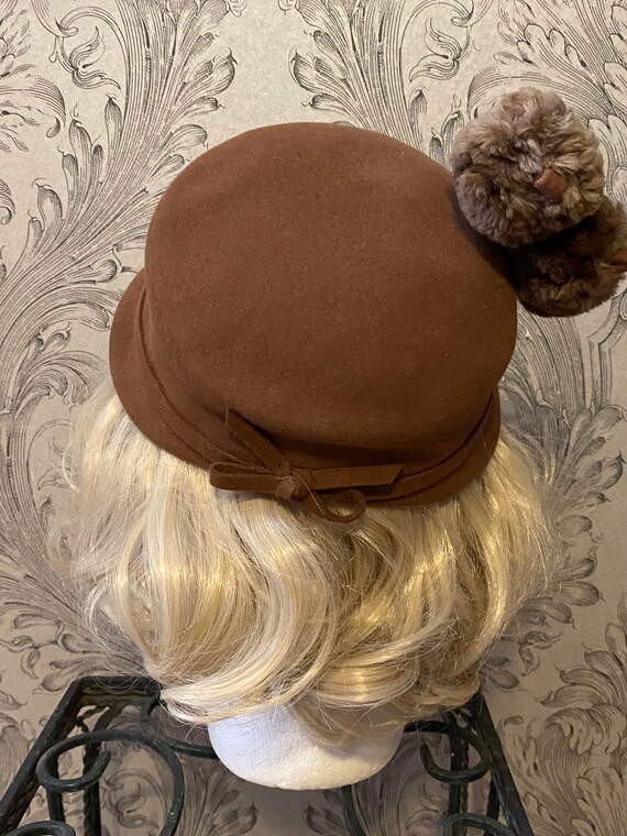 Vintage Vandevers brown winter ladies hat - image 3