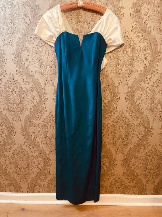 vintage Jessica McClintock bridal series dark blu… - image 1