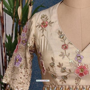 Dusky Blue Embroidery Tissue Saree With Embroidery Blouse