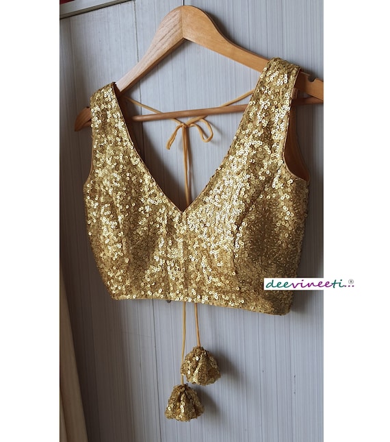 Sequin store saree blouse