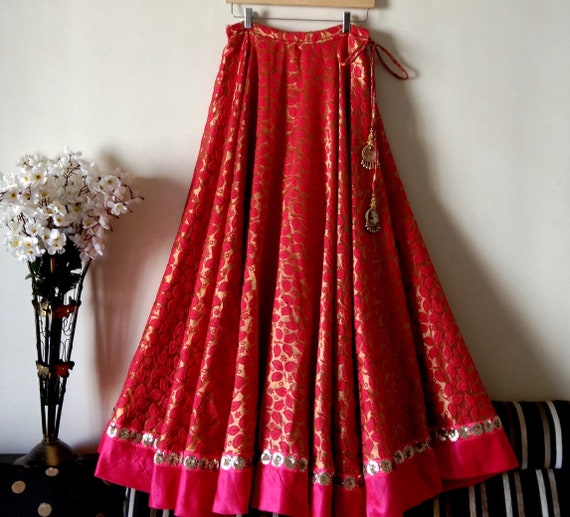 brocade maxi skirt
