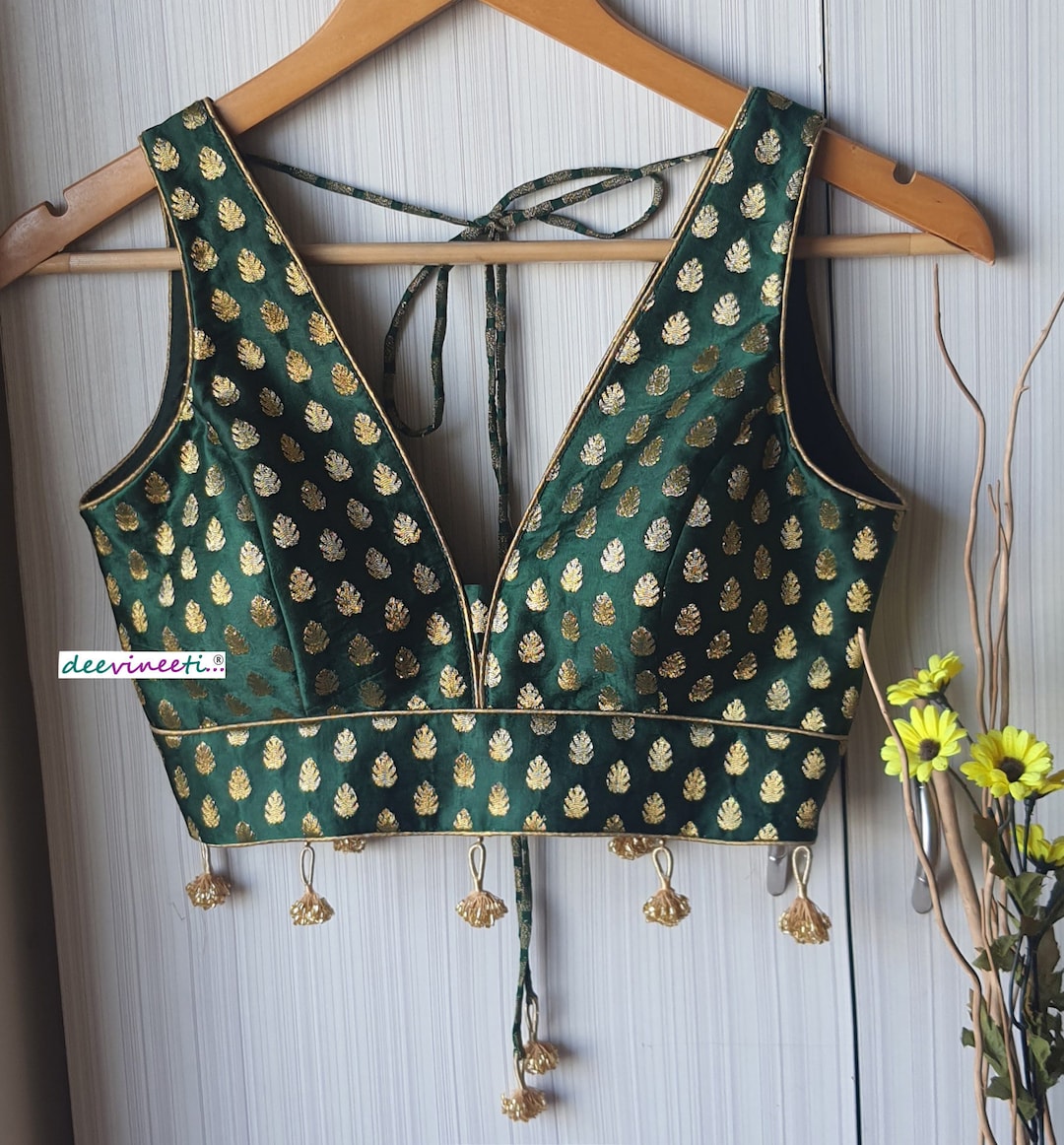 Sleeveless Indian Saree Jacket Design 2021 Hot Pink Saree With - Main Image